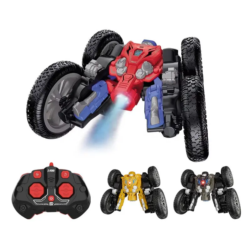 RC Transforming Robot Stunt Car with Steam Spray & LED Light Show