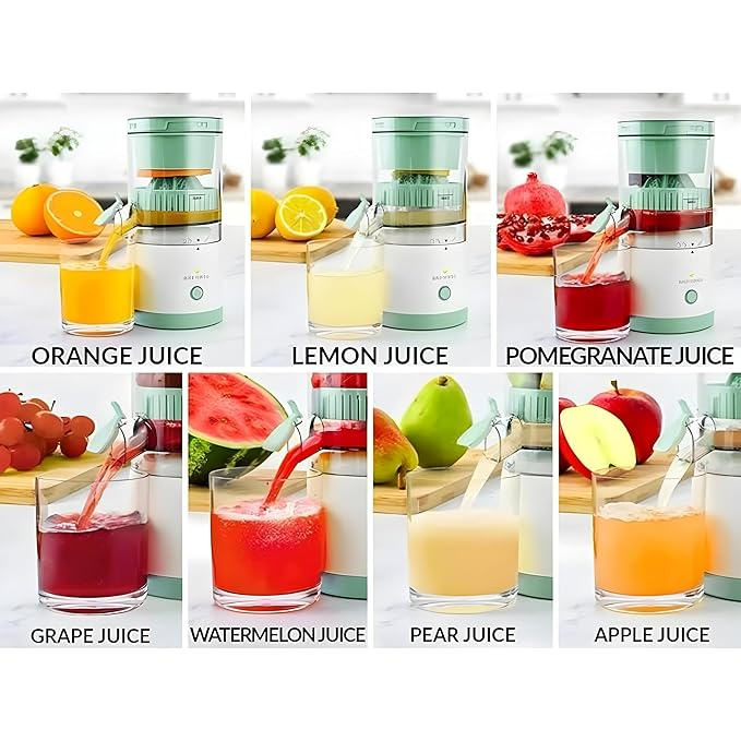 Portable Citrus Squeezer & Presser – 80W Electric Juicer