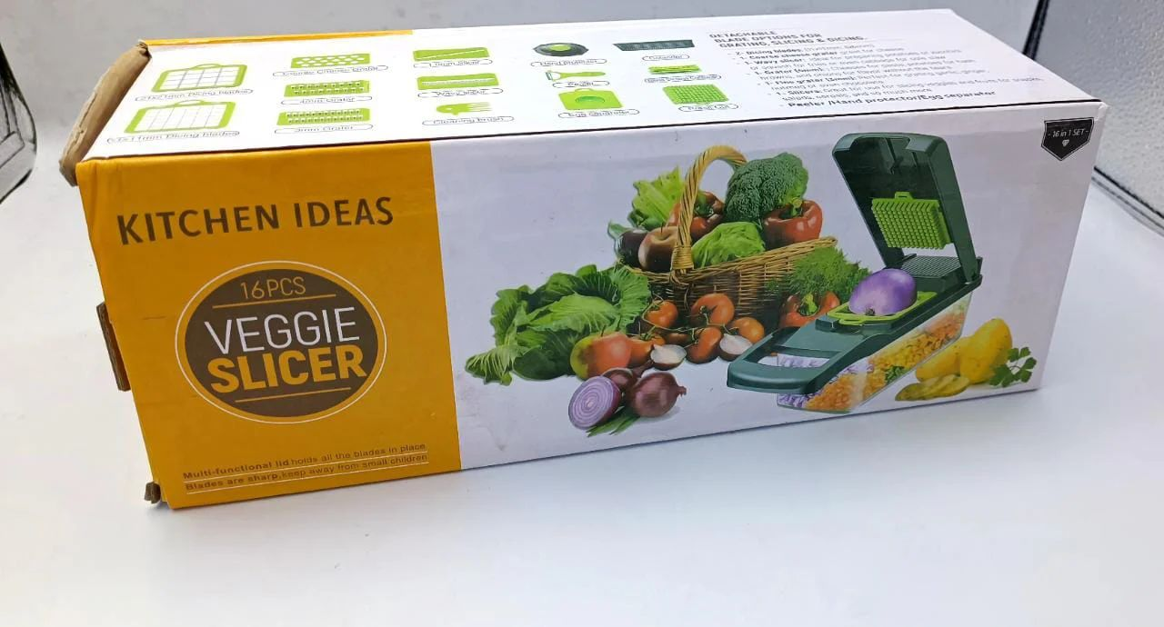 16-in-1 Vegetable Cutter Chopper and Slicer