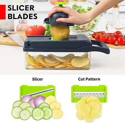 16-in-1 Vegetable Cutter Chopper and Slicer